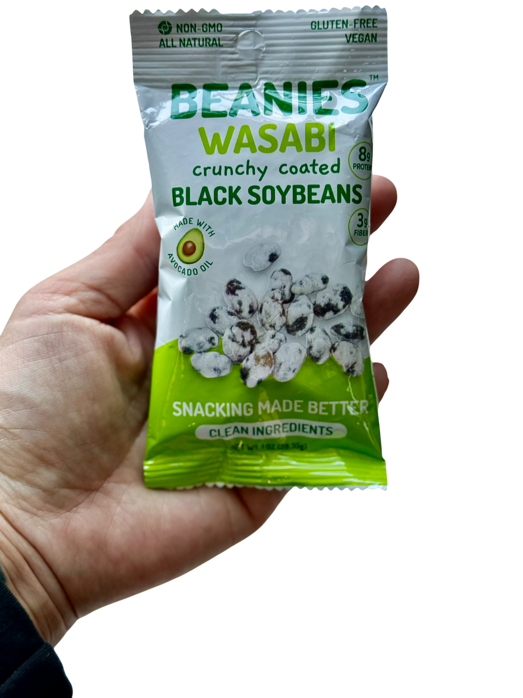 Wasabi Flavored Crunchy Coated Black Soybeans - 20 (1 oz) package