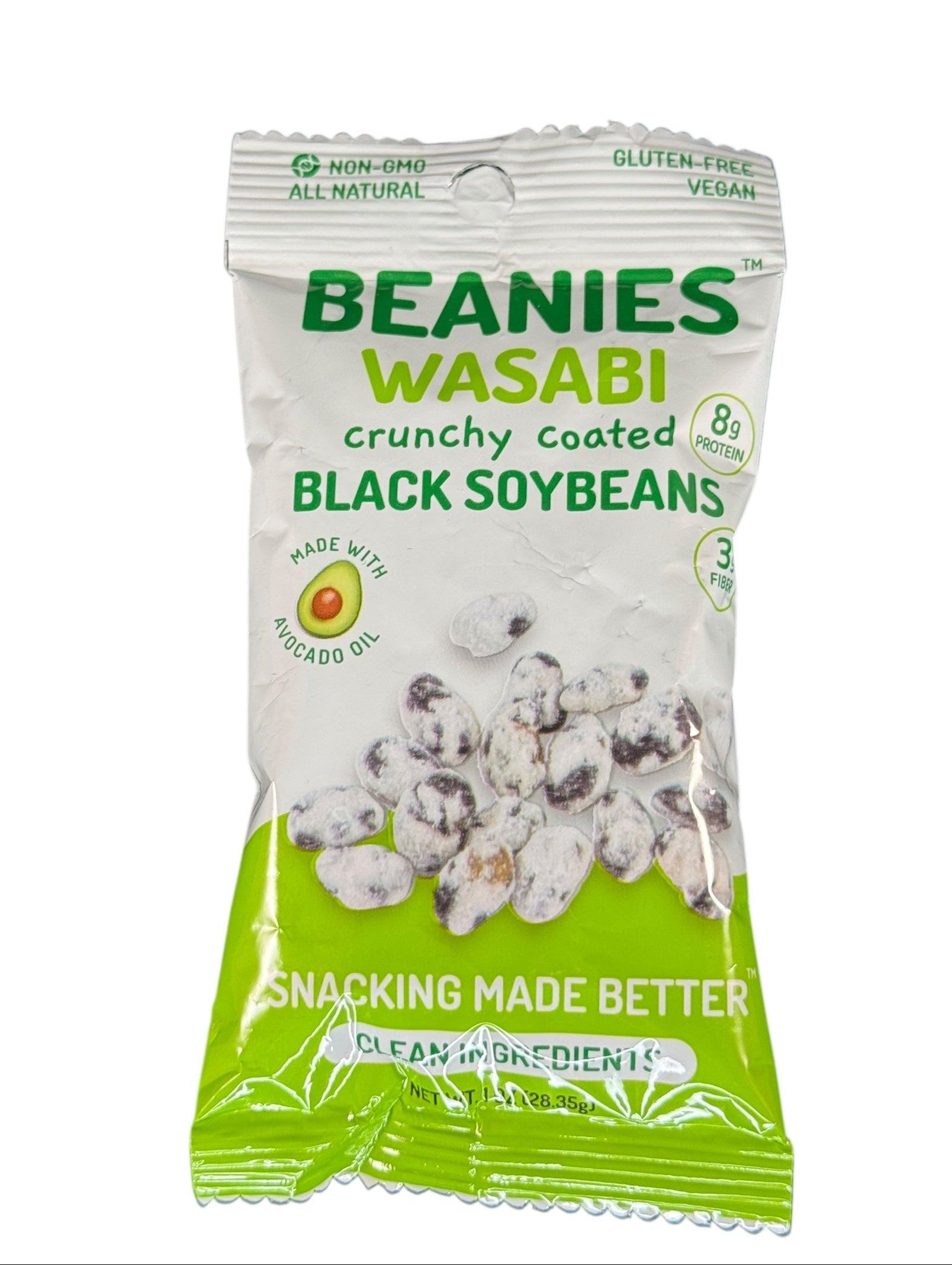 Wasabi Flavored Crunchy Coated Black Soybeans - 20 (1 oz) package