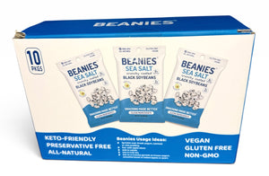 10 Sea Salt Flavor Crunchy Coated Black Soybeans - 1 oz packages