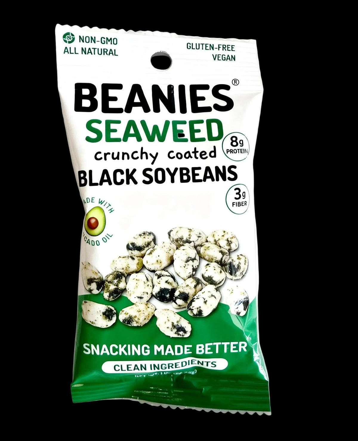 10 Seaweed Flavor Crunchy Coated Black Soybeans (1oz.) packages
