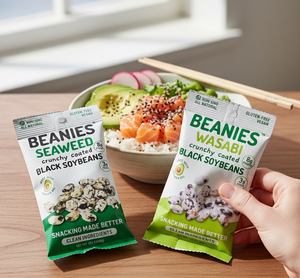 10 Seaweed Flavor Crunchy Coated Black Soybeans (1oz.) packages
