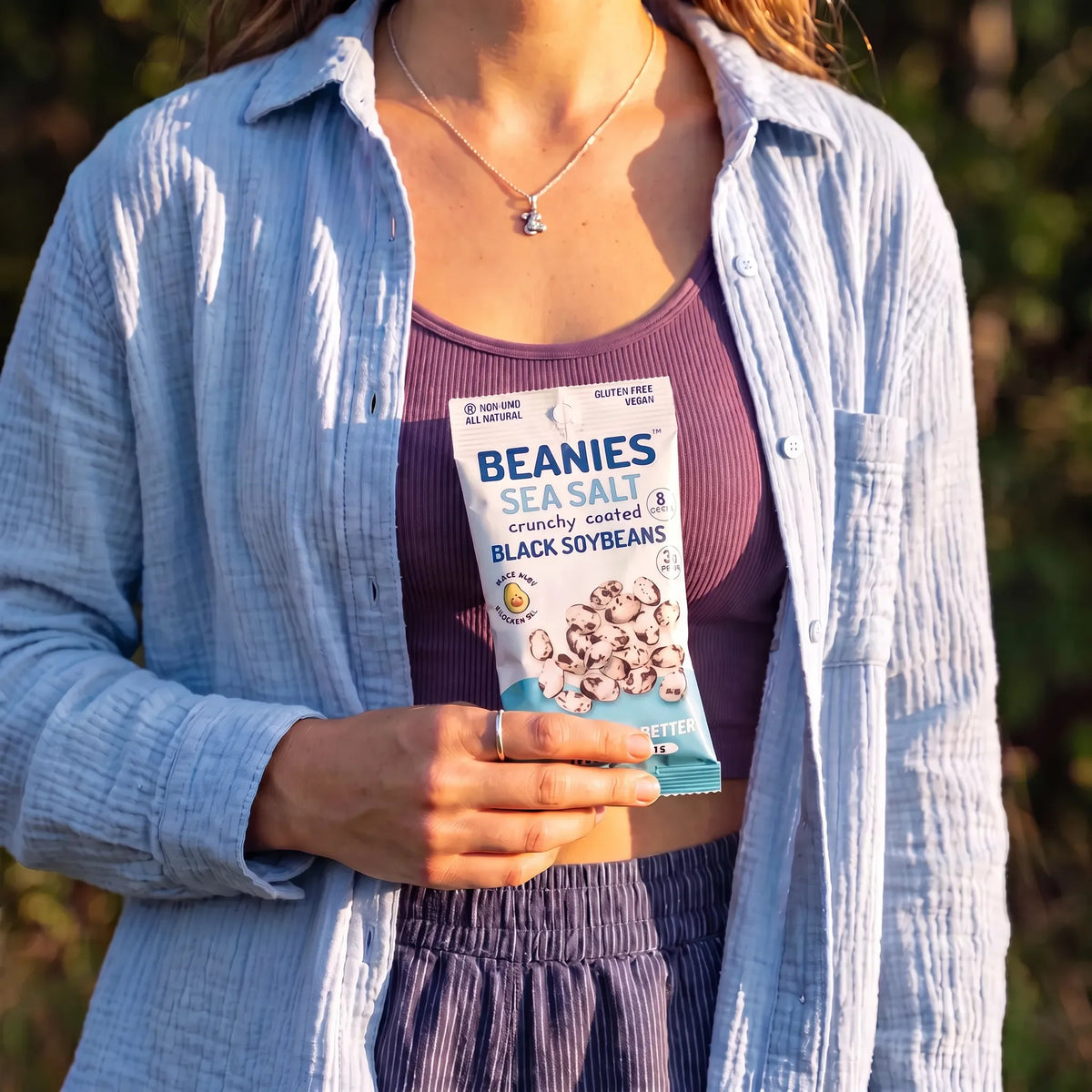 20 Sea Salt Flavor Crunchy Coated Black Soybeans - (1 oz) packages