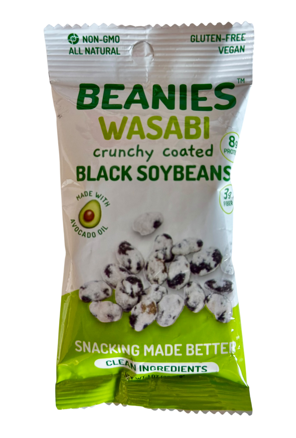 Wasabi Flavored Crunchy Coated Black Soybeans - 20 (1 oz) package