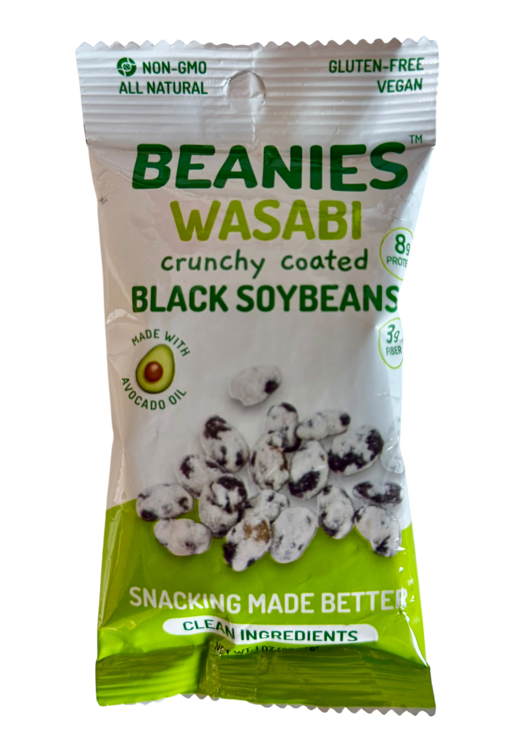 Wasabi Flavored Crunchy Coated Black Soybeans - 20 (1 oz) package