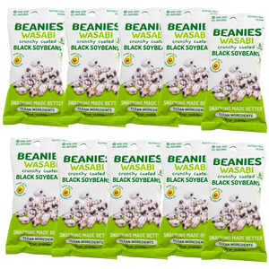 10 Wasabi Crunchy Coated Black Soybeans - 1 oz. packages