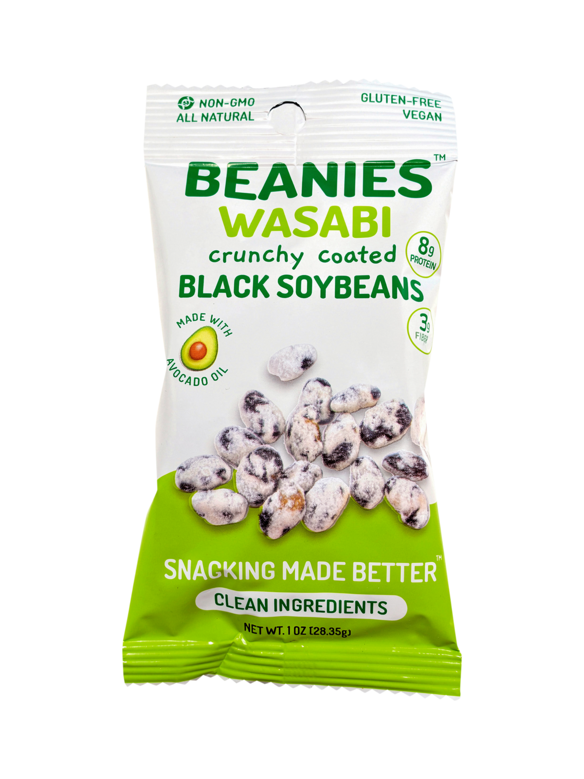 20 Wasabi Flavored Crunchy Coated Black Soybeans - (1 oz) packages