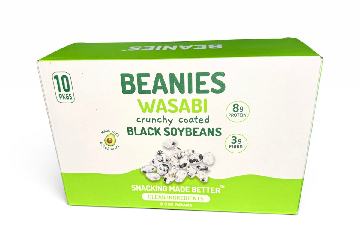 20 Wasabi Flavored Crunchy Coated Black Soybeans - (1 oz) packages
