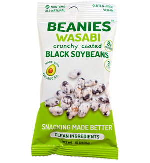 10 Wasabi Crunchy Coated Black Soybeans - 1 oz. packages